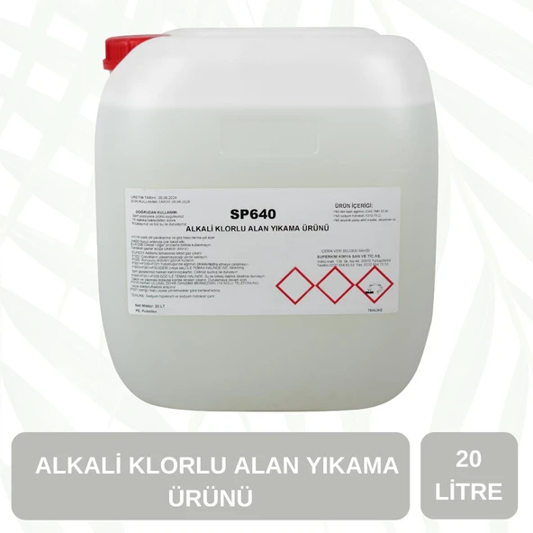Supta Alkali Klorlu Köpüklü Alan Yıkama Maddesi Profesyonel 20 LT ürün görseli 1