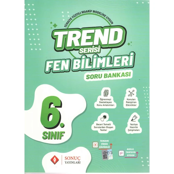 Sonuç Yayınları Trend Serisi 6. Sınıf Fen Bilimleri Soru Bankası ürün görseli 1