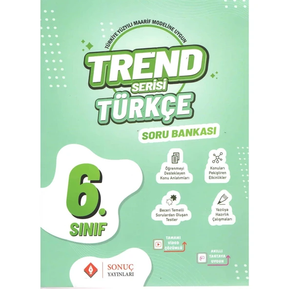 Sonuç Yayınları Trend Serisi 6. Sınıf Türkçe Soru Bankası ürün görseli 1
