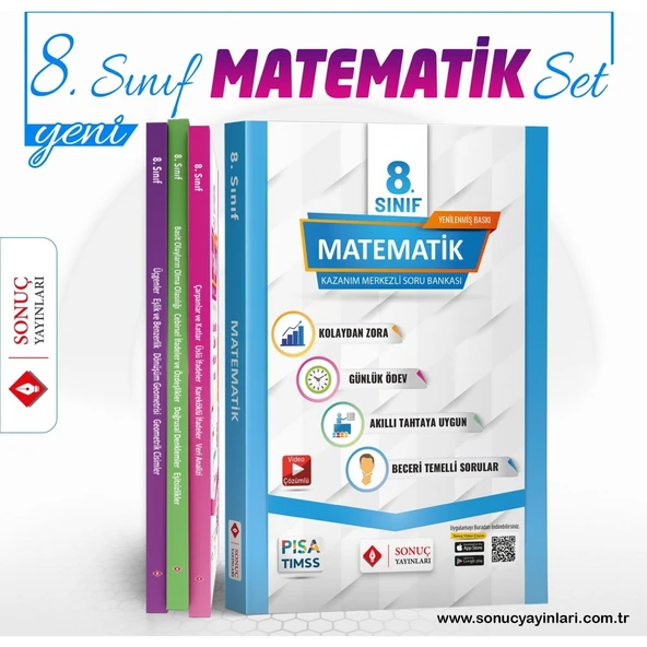 Sonuç Yayınları 8. Sınıf Matematik Modüler Set - Resim 2