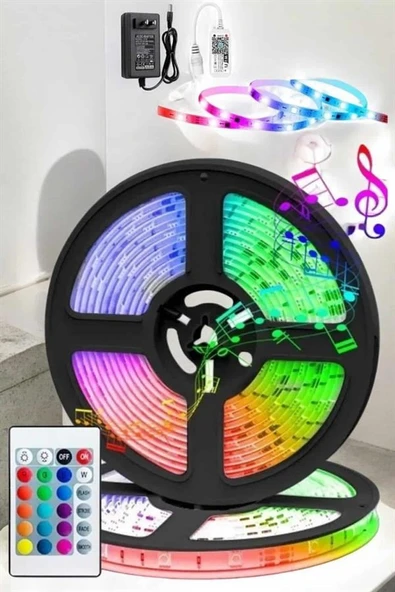 Led Işık 5 Metre Şerit Led RGB Işıklı ürün görseli 1