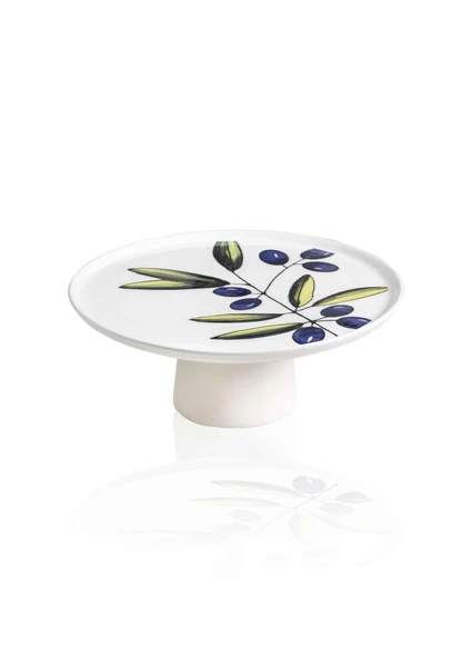 The Mia Olivos Ayaklı Servis Tabağı 10x26 cm ürün görseli 1