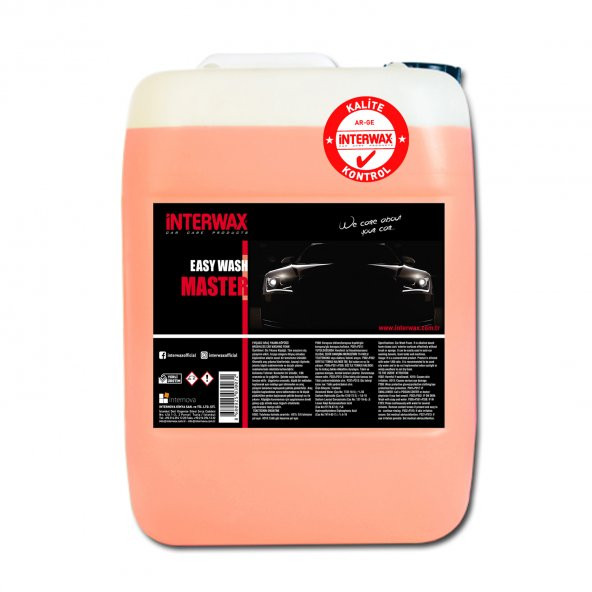 INTERWAX EASY WASH MASTER OTO YIKAMA KÖPÜĞÜ 20 KG ürün görseli 1