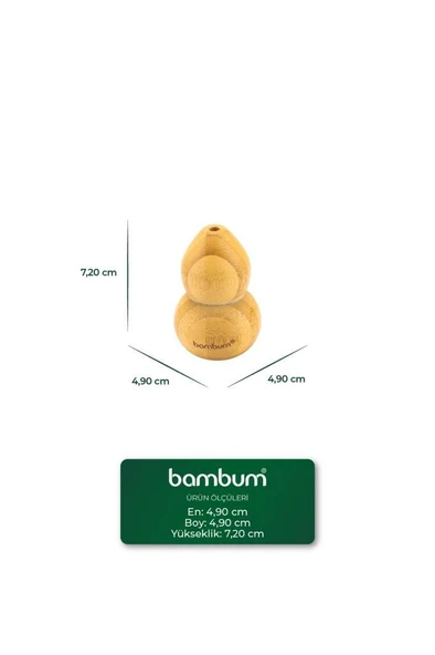 Bambum Dublin - Bambu Vazo 7,2*4,9cm - Resim 4