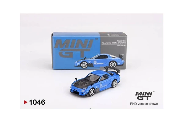 Mini GT 1046 Mazda RX-7 RE-Amemiya 20B NA 3ROTOR-7 “Ama-san Go” 1/64 Model Araba ürün görseli 1