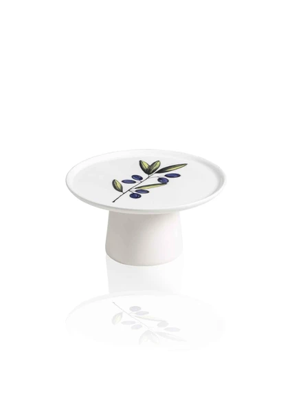 The Mia Olivos Ayaklı Servis Tabağı 10x19 cm ürün görseli 1