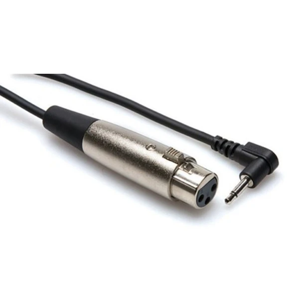 Hosa XLR (F) - 3.5 mm TS (M) Mono Mikrofon Kablosu 1.5 m (XVM-305F) XLR (Dişi) <-> 3.5 mm. TS (Erkek) Mono mikrofon kablosu, 1.5 Mt. XVM-305F ürün görseli 1