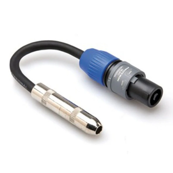 Hosa 1/4' TS (F) - speakON Hoparlör Adaptörü (GSK-116) 1/4" TS (Dişi) <-> speakON hoparlör adaptörü GSK-116 ürün görseli 1