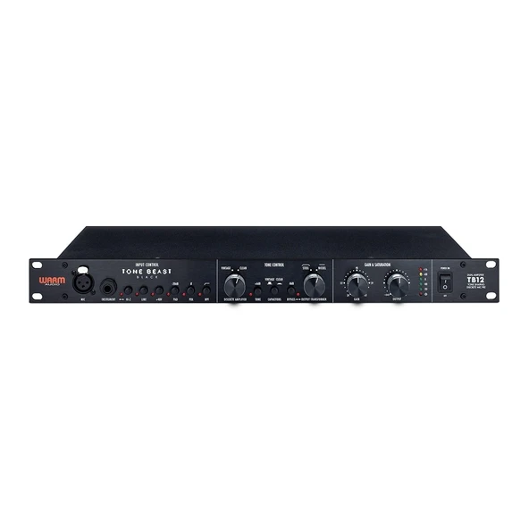 Warm Audio TB12 TONE BEAST - Black Farklı Cinemag trasformatör seçimli, ton şekillendiren profesyonel mikrofon preamp - Siyah ürün görseli 1