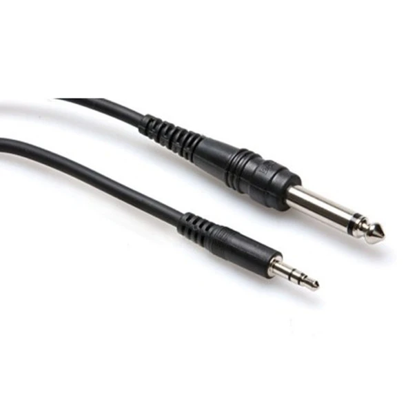 Hosa 3.5 mm TRS (M) - 1/4' TS (M) Mono Kablo 90 cm (CMP-103) 3.5 mm TRS (Erkek) <-> 1/4" TS (Erkek) Mono kablo, 0,9 mt. CMP-103 ürün görseli 1