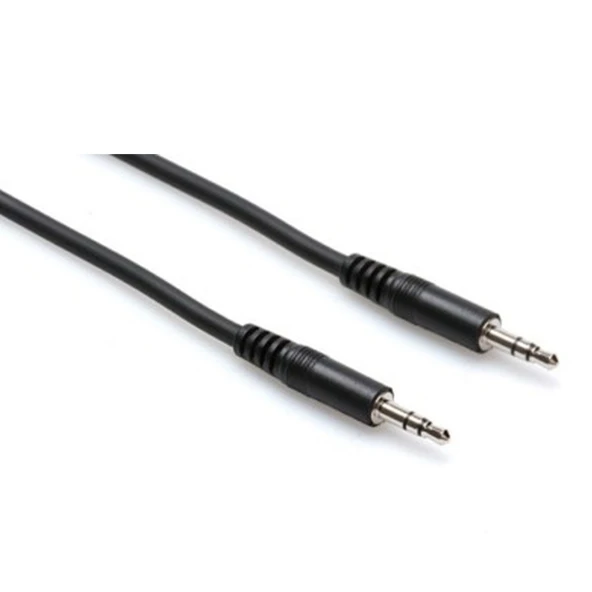 Hosa 3.5 mm TRS (M) - 3.5 mm. TRS (M) Stereo Kablo 3 m (CMM-110) 3.5 mm TRS (Erkek) <-> 1/4" TRS (Erkek) Stereo kablo, 3 Mt. CMM-110 ürün görseli 1