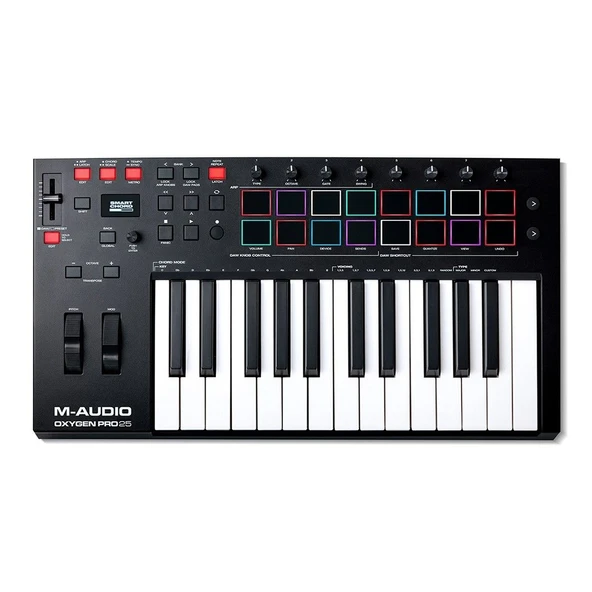 M-Audio Oxygen Pro 25 25 tuş, Yarı-ağır tuşe profesyonel USB/MIDI controller - Yeni nesil ürün görseli 1