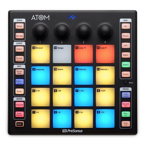 PreSonus ATOM Yeni Performans/Prodüksiyon pad kontroller ürün görseli 1
