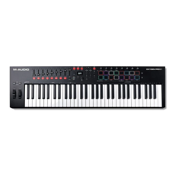 M-Audio Oxygen Pro 61 61 tuş, Yarı-ağır tuşe profesyonel USB/MIDI controller - Yeni nesil ürün görseli 1