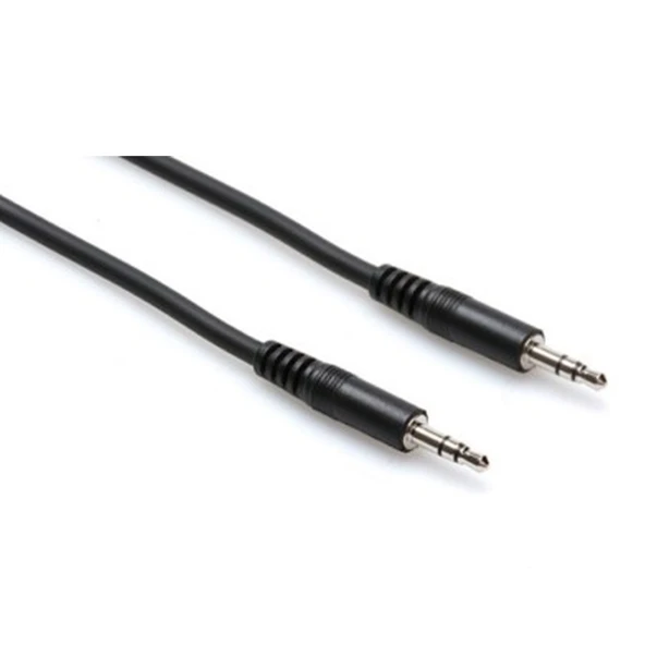 Hosa 3.5 mm TRS (M) - 3.5 mm. TRS (M) Stereo Kablo 1.5 m (CMM-105) 3.5 mm TRS (Erkek) <-> 1/4" TRS (Erkek) Stereo kablo, 1.5 Mt. CMM-105 ürün görseli 1