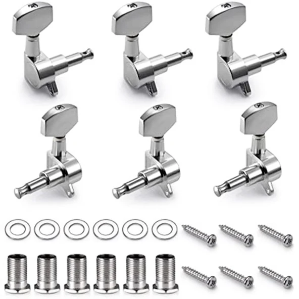 Fluid Mha10 Akustik Gitar Burgusu 3+3 Set + Vida Somun Pul ürün görseli 1
