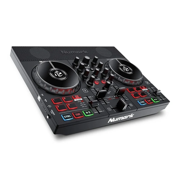 Numark Party Mix Live LED Aydınlatmalı, Hoparlörlü Serato DJ Lite, Algoriddim DJ Pro uyumlu DJ kontroller ürün görseli 1