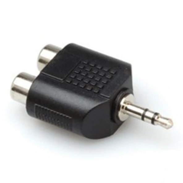 Hosa Çift RCA (F) - 3.5 mm. TRS (M) Çevirici (GRM-193) Çift RCA (dişi) <-> 3.5 mm. TRS (erkek) Çevirici GRM-193 ürün görseli 1