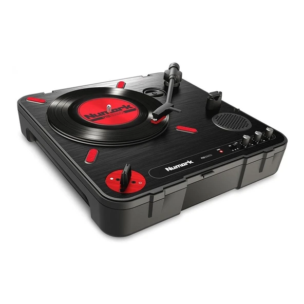 Numark PT01 Scratch Klasik tasarımlı, pilli, hoparlörlü USB scratch pikap ürün görseli 1