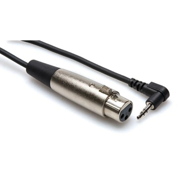 Hosa XLR (F) - 3.5 mm TRS (M) Stereo Mikrofon kablosu 1.5 m (XVM-105F) XLR (Dişi) <-> 3.5 mm TRS (Erkek) Stereo Mikrofon kablosu, 1.5 Mt. XVM-105F ürün görseli 1
