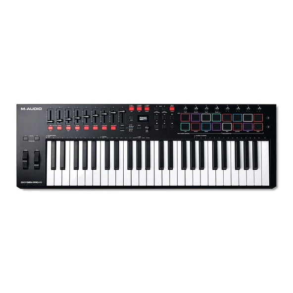 M-Audio Oxygen Pro 49 49 tuş, Yarı-ağır tuşe profesyonel USB/MIDI controller - Yeni nesil ürün görseli 1