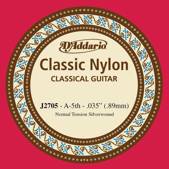 DADDARIO J2705 DADDARIO J2705 KLASİK TEK TEL, NAYLON, A-(LA), NORMAL ürün görseli 1