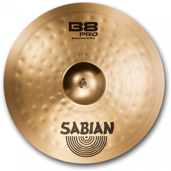 SABIAN 31808B 18"  B8 PRO MEDİUM CRASH ürün görseli 1