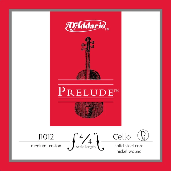 DADDARIO J1012 4/4M DADDARIO J1012 CELLO TEK TEL, PRELUDE, D-(RE), 4/4, MEDIUM ürün görseli 1