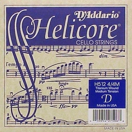 DADDARIO H512 DADDARIO H512 CELLO TEK TEL, HELICORE, 4/4, D-(RE), MEDIUM ürün görseli 1