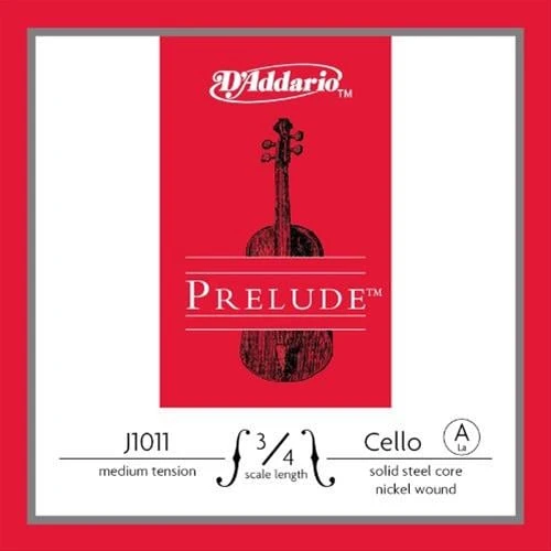 DADDARIO J1011 3/4M DADDARIO J1011 CELLO TEK TEL, PRELUDE, A-(LA), 3/4, MEDIUM ürün görseli 1