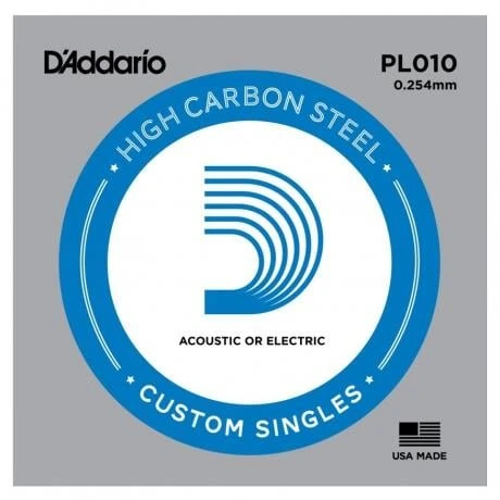 DADDARIO XSPL010 DADDARIO XSPL010 ELEKTRO VE AKUSTİK TEK TEL, E-(Mİ), XS YÜKSEK KARBONLU ÇELİK ürün görseli 1