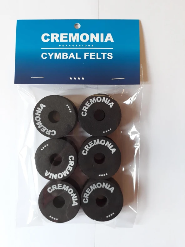 CREMONIA CYMFELTS-BK ZİL KEÇESİ 6 LI SİYAH ürün görseli 1