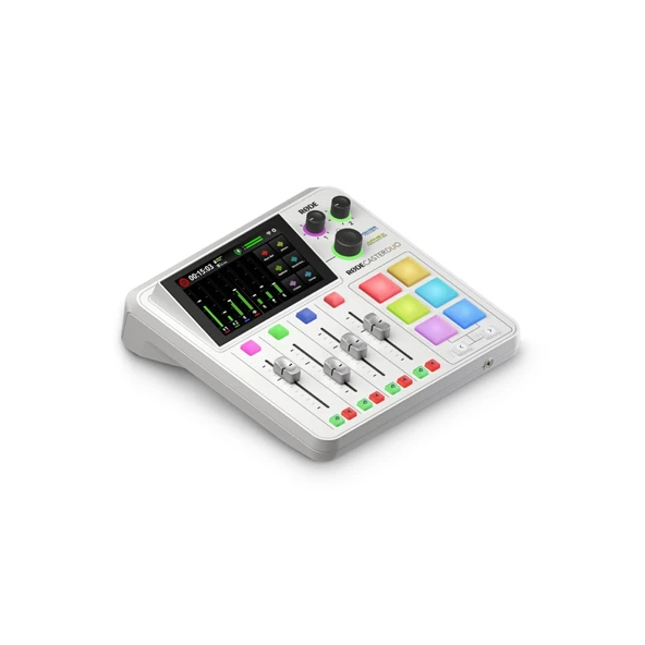 RØDE RØDECaster Duo - Beyaz Kompakt Entegre Ses Prodüksiyon Stüdyosu ürün görseli 1