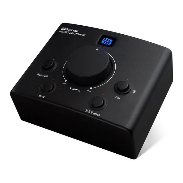 PreSonus MicroStation BT Bluetooth bağlantılı monitor kontroller ürün görseli 1