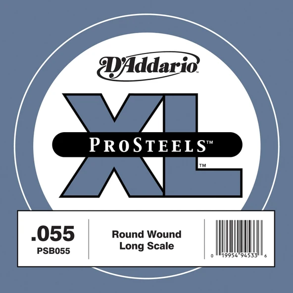 DADDARIO PSB055 DADDARIO PSB055 BASS TEK TEL, D-(RE), PRO STEELS, 0.055 ürün görseli 1