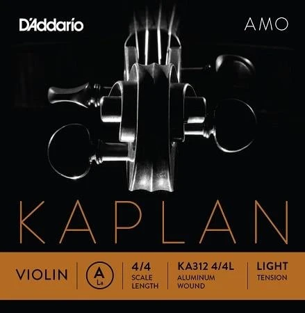 DADDARIO KA312 DADDARIO KA312 KEMAN TEK TEL, KAPLAN AMO, 4/4, A-(LA), LIGHT ürün görseli 1