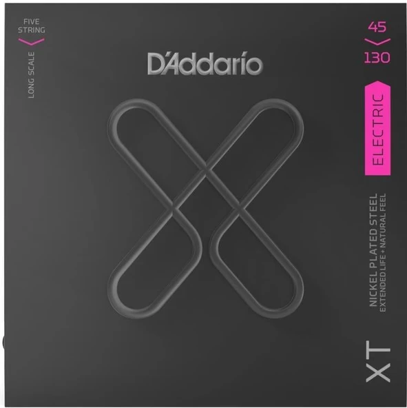 DADDARIO XTB45130 DADDARIO XTB45130 BASS GİTAR TEL SETİ, XT, 45-130, 5 TELLİ, LONG SCALE ürün görseli 1