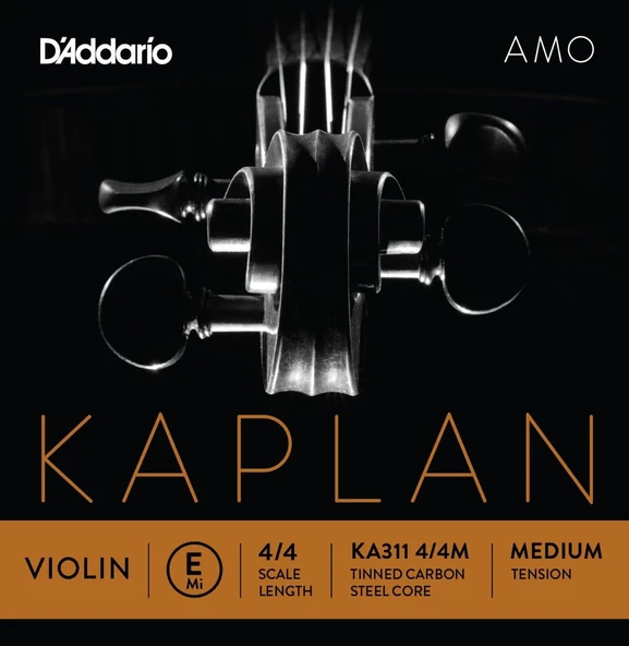 DADDARIO KA311 DADDARIO KA311 KEMAN TEK TEL, KAPLAN AMO, 4/4, E-(Mİ), LIGHT ürün görseli 1
