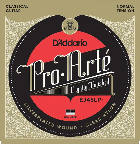 DADDARIO EJ45LP DADDARIO EJ45LP PRO-ARTE KLASİK GİTAR TEL SETİ, LIGHTLY POLISHED ürün görseli 1