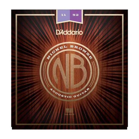 DADDARIO NB1152 DADDARIO NB1152 AKUSTİK GİTAR TEL SETİ, NICKEL BRONZE, CUSTOM LIGHT ürün görseli 1