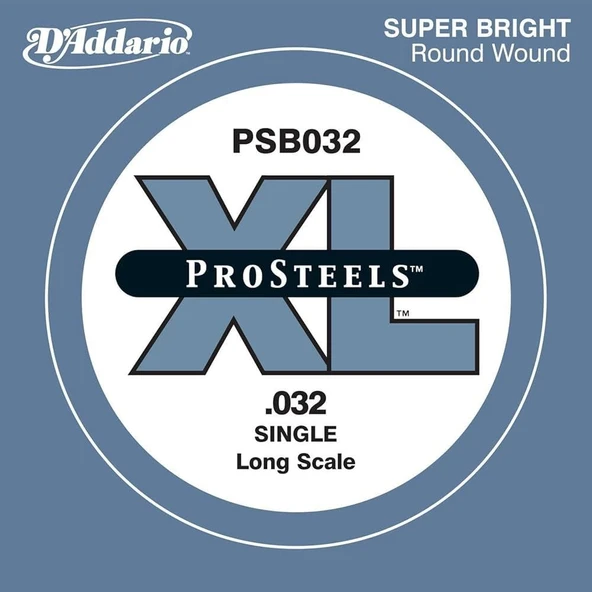 DADDARIO PSB032 DADDARIO PSB032 BASS TEK TEL, PRO STEELS, 0.032 ürün görseli 1