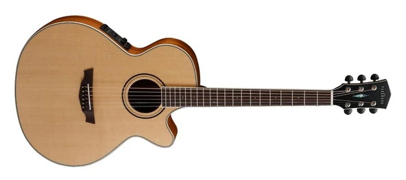 CORT KORE PW470-NS ELEKTRO AKUSTİK CUTAWAY GİTAR, FOLK KASA, PARKWOOD ürün görseli 1