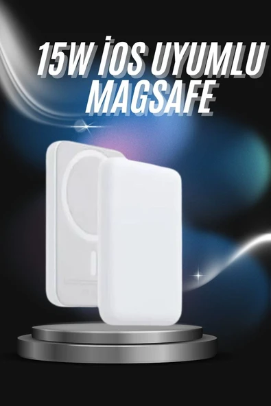 Kablosuz Magsafe Hızlı Şarj 5.000 mah Kablosuz Şarj Cihazı ürün görseli 1