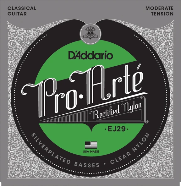 DADDARIO EJ29 DADDARIO EJ29 PRO-ARTE KLASİK FLAMENCO GİTAR TEL SETİ, RECTIFIED NYLON, MODERATE TENSION ürün görseli 1
