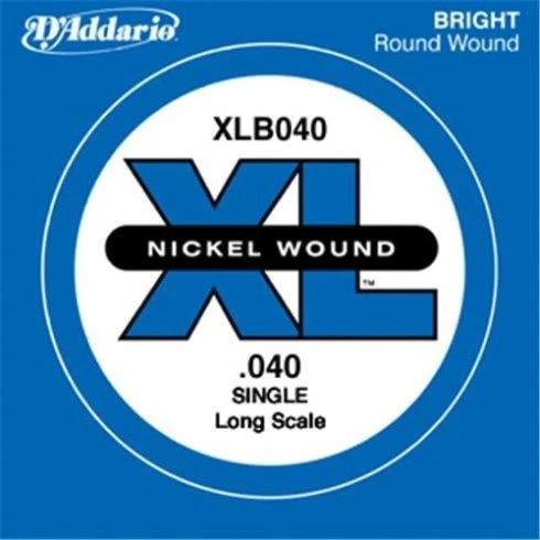 DADDARIO XLB040 DADDARIO XLB040 BASS TEK TEL, G-(SOL), XL NICKEL WOUND, 0.040 ürün görseli 1