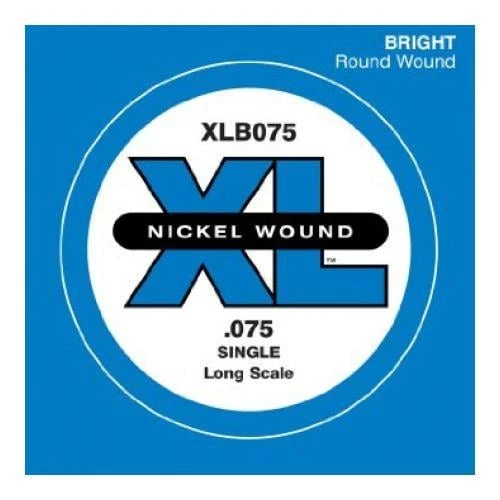 DADDARIO XLB075 DADDARIO XLB075 BASS TEK TEL, A-(LA), XL NICKEL WOUND, 0.075 ürün görseli 1