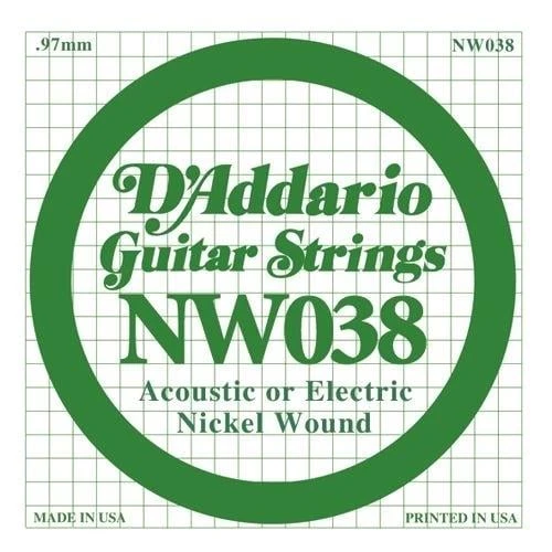 DADDARIO NW038 DADDARIO NW038 ELEKTRO VE AKUSTİK TEK TEL, (KALIN Mİ), 0.038 ürün görseli 1
