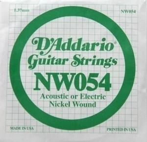 DADDARIO NW054 DADDARIO NW054 ELEKTRO VE AKUSTİK TEK TEL, (KALIN Mİ), 0.054 ürün görseli 1