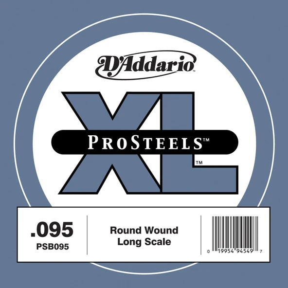DADDARIO PSB095 DADDARIO PSB095 BASS TEK TEL, E-(Mİ), PRO STEELS, 0.095 ürün görseli 1