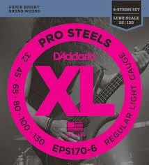 DADDARIO EPS170-6 DADDARIO EPS170-6 BASS GİTAR TEL SETİ, 6 TELLİ, XL, 32-130, PROSTEELS ürün görseli 1